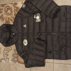 Green Bay Packers Men's Full Zip Parka Hoodie Jacket Winter Coat w Zip Pockets.
